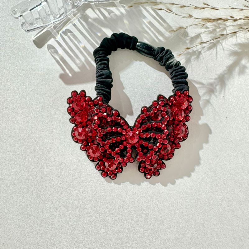 Coletero Con Mariposa De Diamantes De Imitación