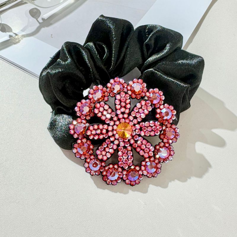 Coletero Con Flores De Diamantes De Imitación