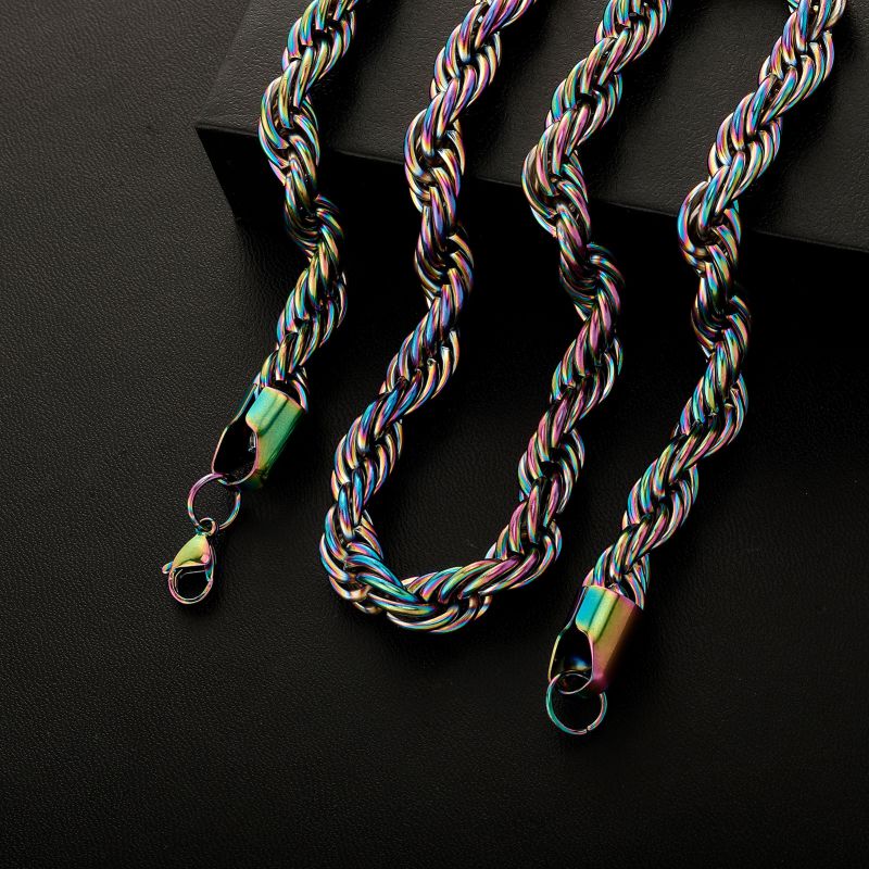 Collar Giratorio De Acero Inoxidable Para Hombre