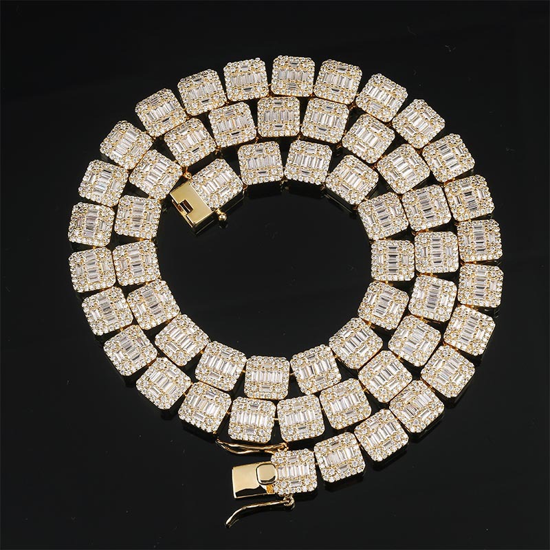 Pulsera De Cobre Con Diamantes Cuadrados Para Hombre