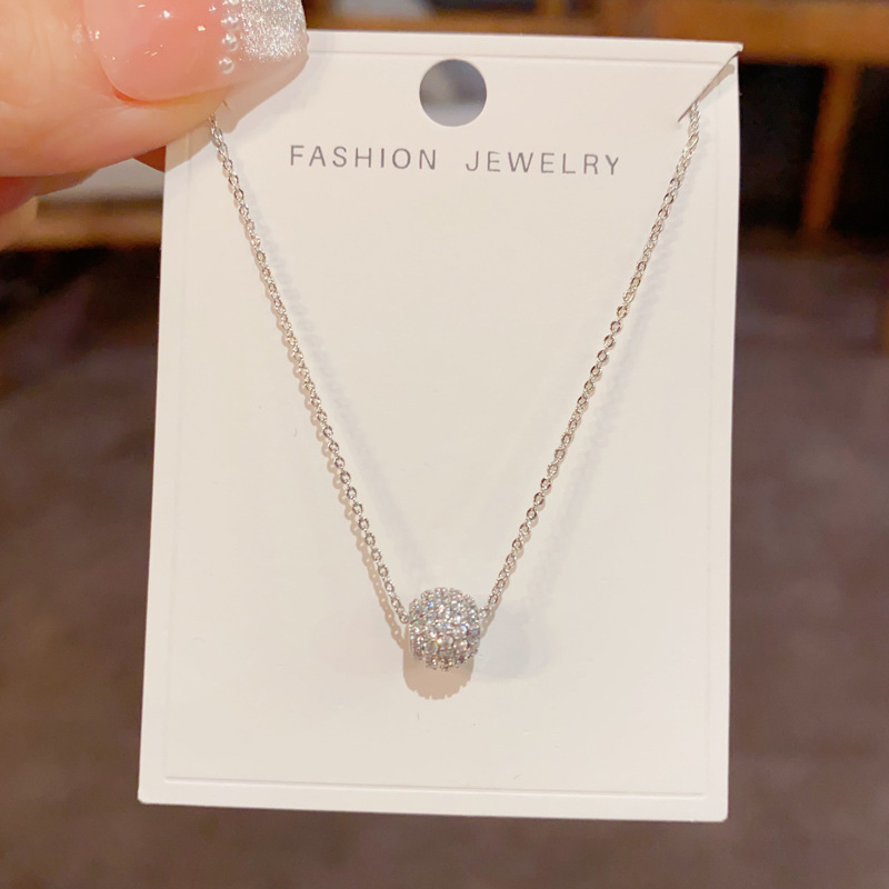 Collar De Bolas De Diamantes De Cobre