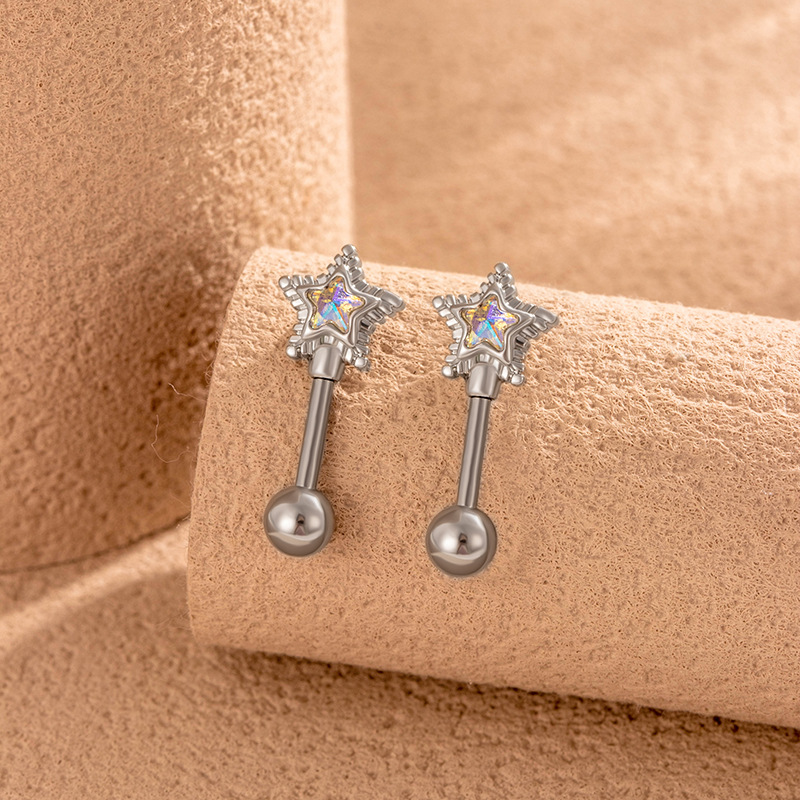 Pendientes De Estrella De Metal [individual]