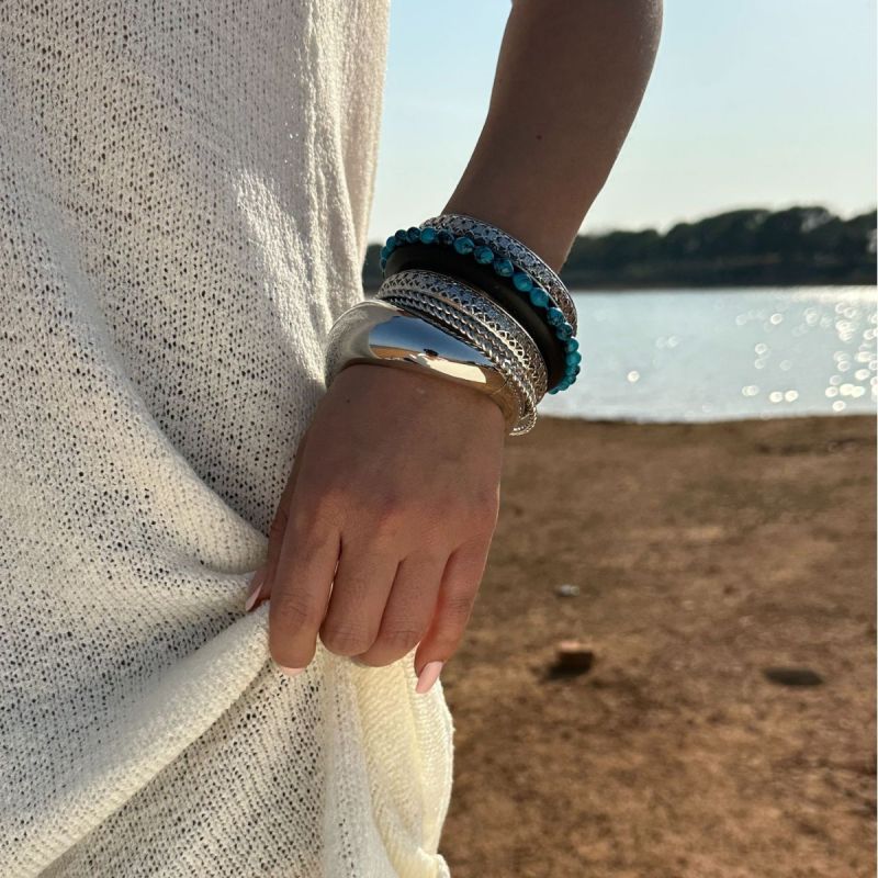 Silver Alloy Irregular Bracelet