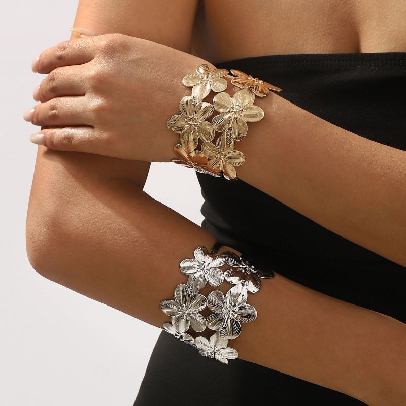 Pulsera De Doble Flor