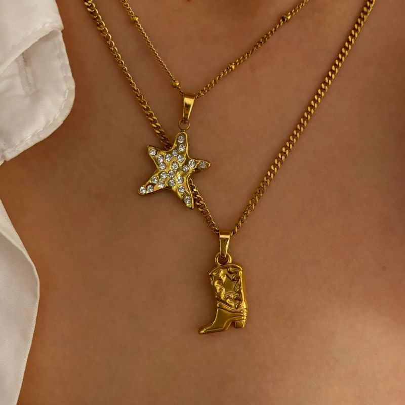 Collar De Bota De Metal