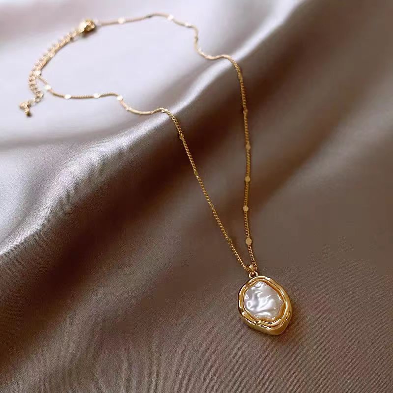 Collar De Perlas Irregulares