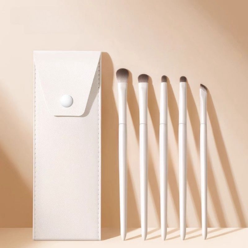 Pincel Para Sombras De Nariz En Forma De Semiabanico De Porcelana Blanca