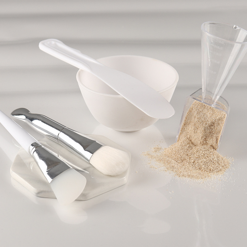Kit De Cuenco Y Brocha Para Mascarilla De Gel Suave Diy
