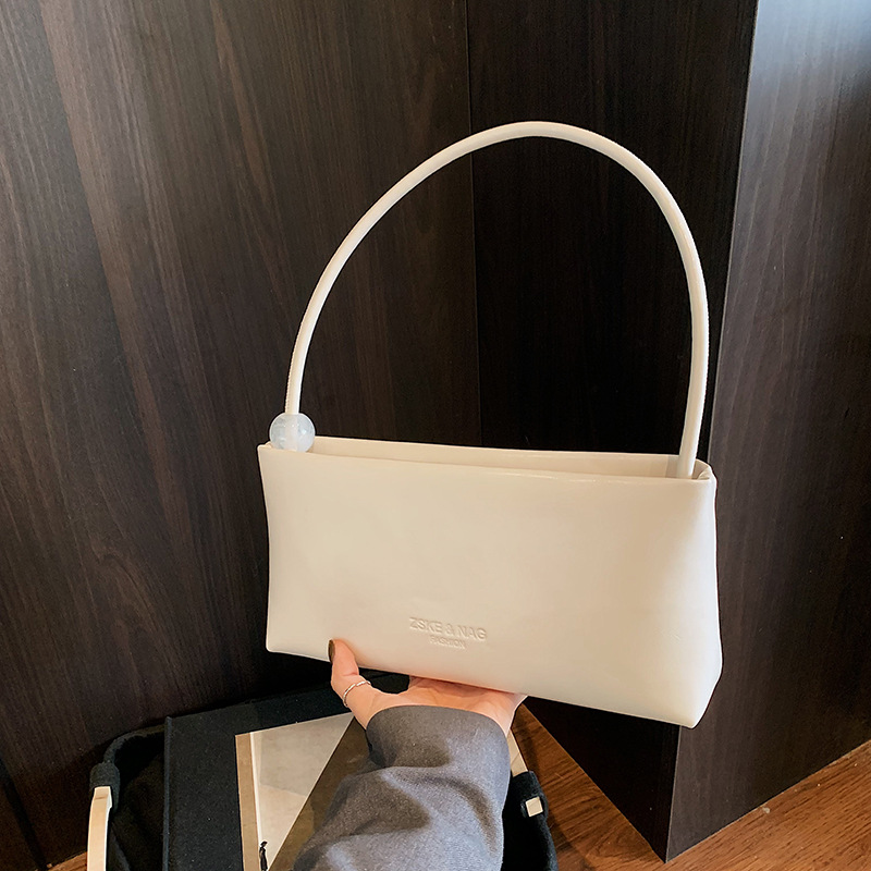White Pu Rectangular Handbag