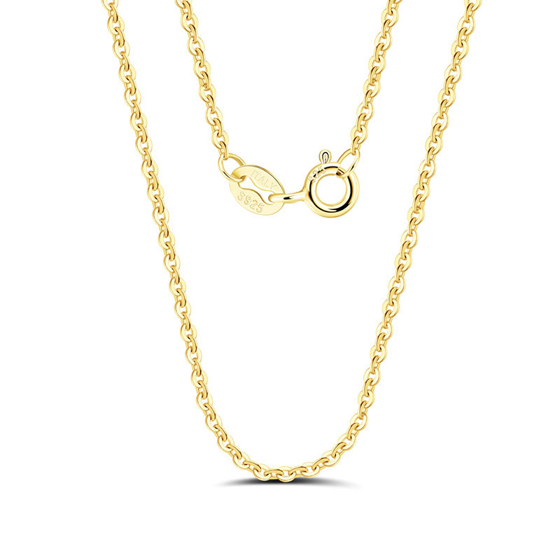 50cm Silver Geometric Chain Necklace