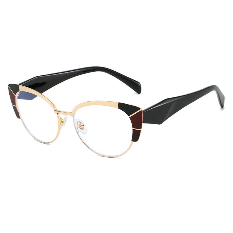 White Blue Black Frame White Feet White Piece Ac Cat-eye Mirror