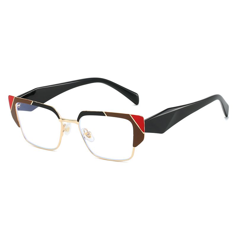 Gold Powder White And Blue Frame White Film And White Feet Ac Eyebrow Frame Plain Mirror