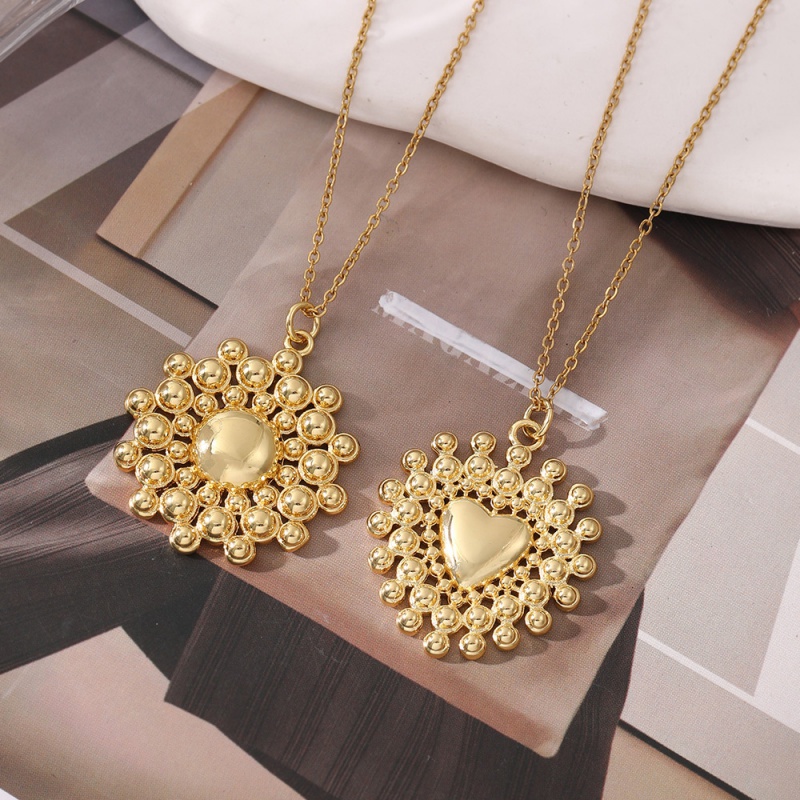 Gold 1 Titanium Steel Heart Necklace