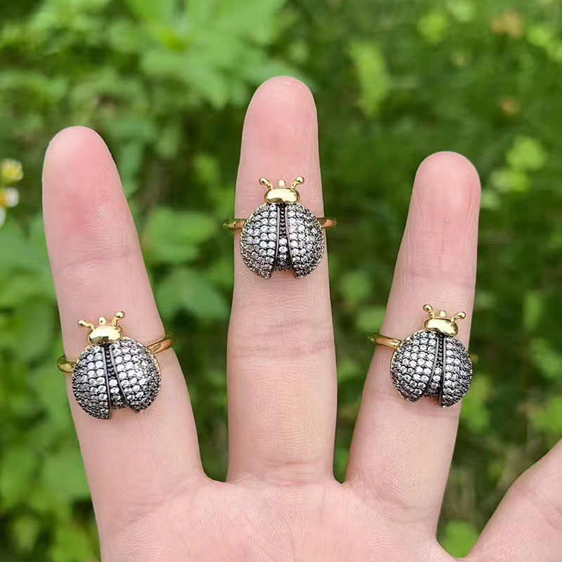 Ring (sold Individually) Copper Diamond Insect Ring (sold Individually)