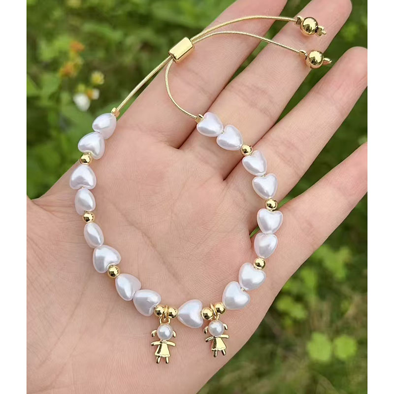 Pulsera Con Cuentas De Perla De Cobre