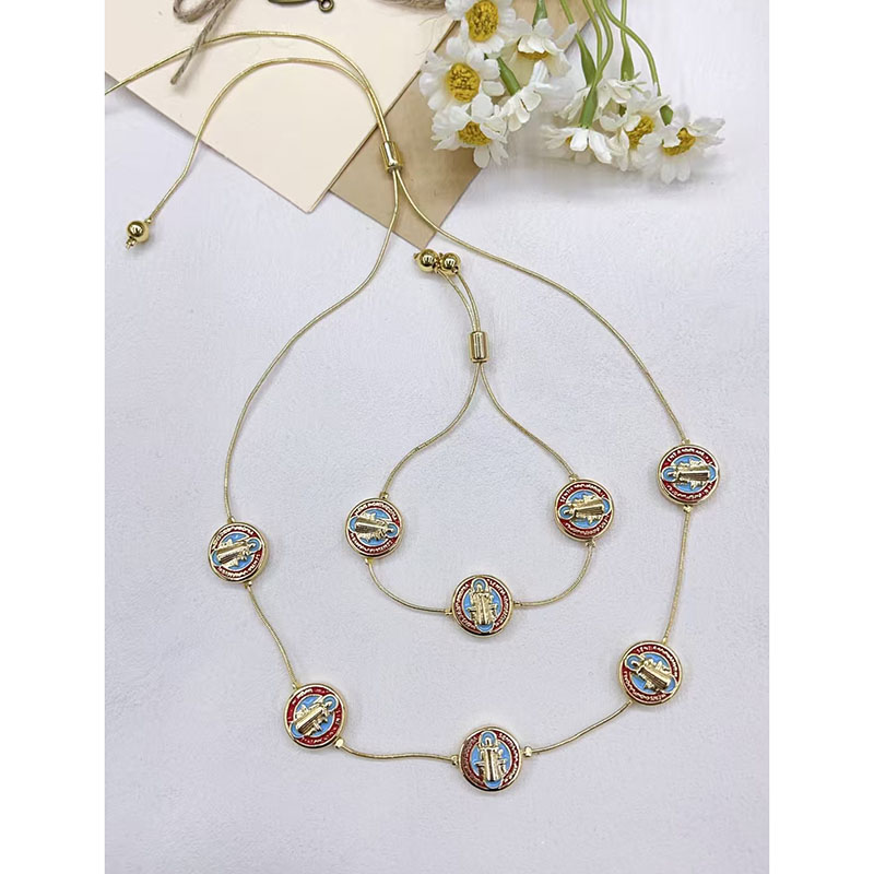 Pulsera De Medalla Geométrica De Cobre