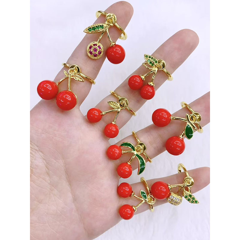 Anillo De Cereza De Cobre