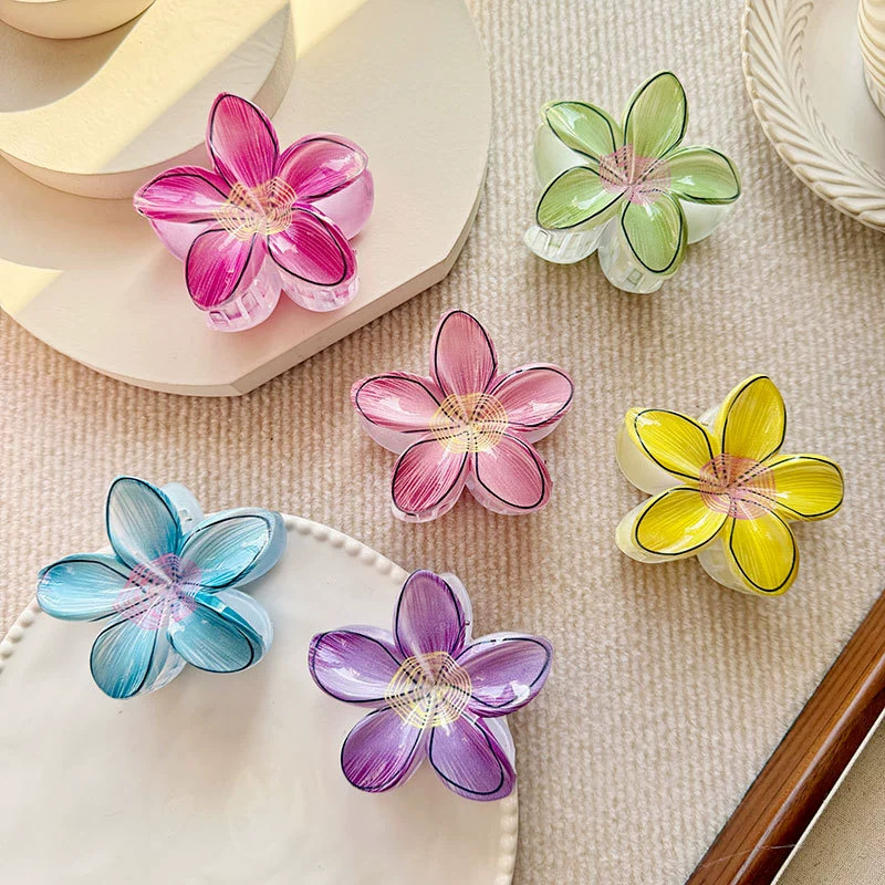 Pinza De Agarre De Plumeria De Resina