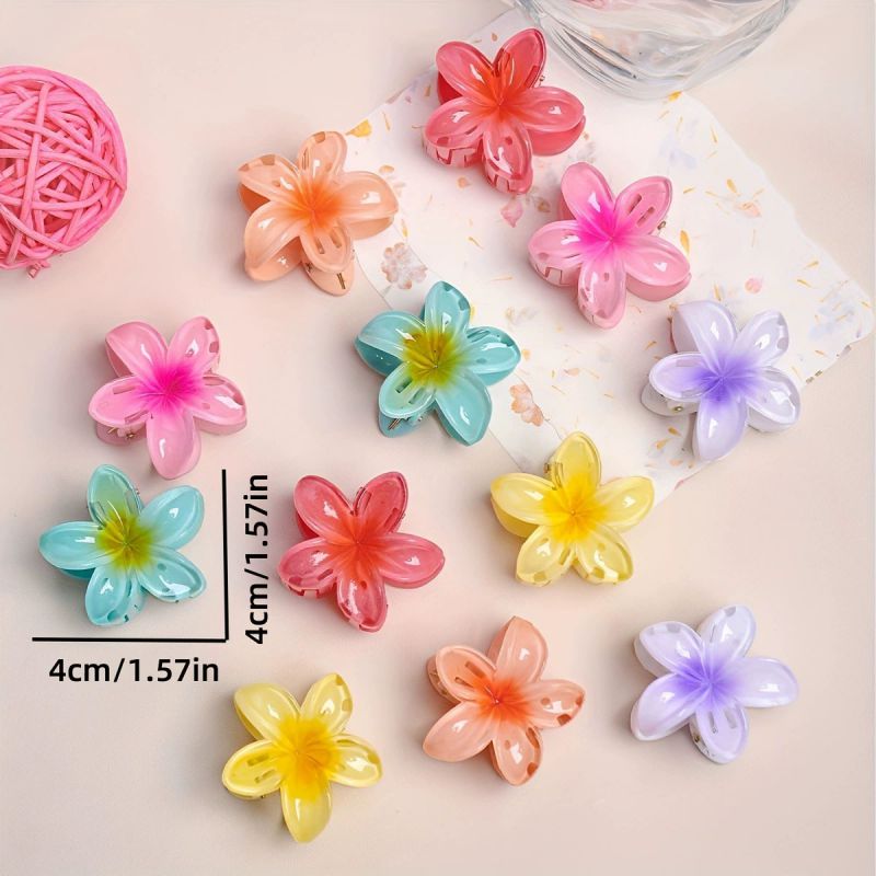 Pinza De Agarre De Plumeria De Resina