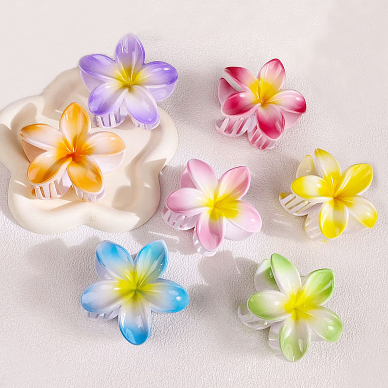 Pinza De Agarre De Plumeria De Resina