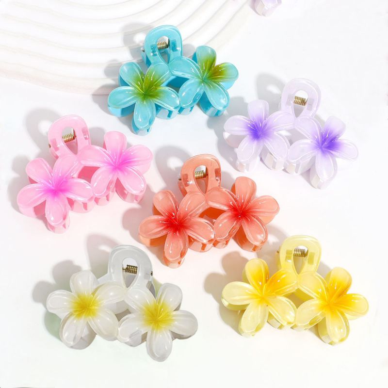 Pinza De Agarre De Plumeria De Resina