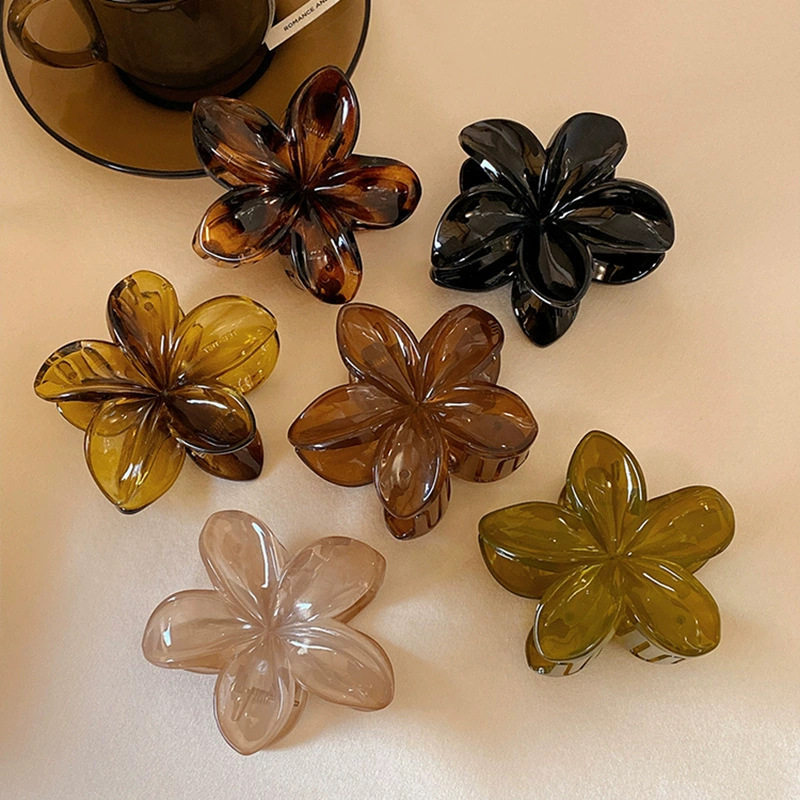 Pinza De Agarre De Plumeria De Resina