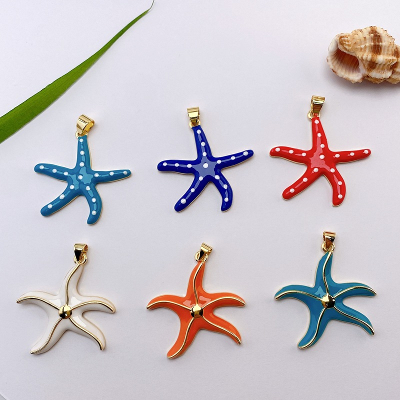 Colgante De Estrella De Mar De Cobre (sin Cadena)