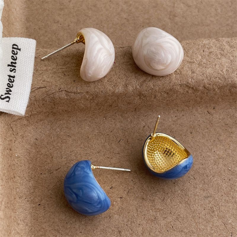 Pendientes De Metal En Forma De C
