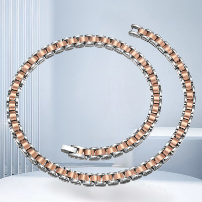 Steel Stainless Steel Geometric Chain Men's Necklace