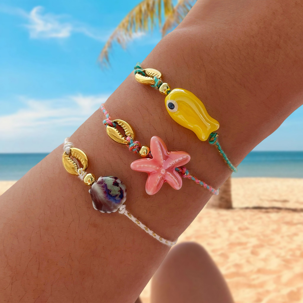 Pulsera Trenzada De Concha De Cobre (4 Mm) Fina