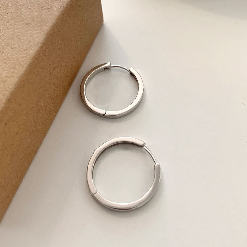 Pendientes Redondos De Plata