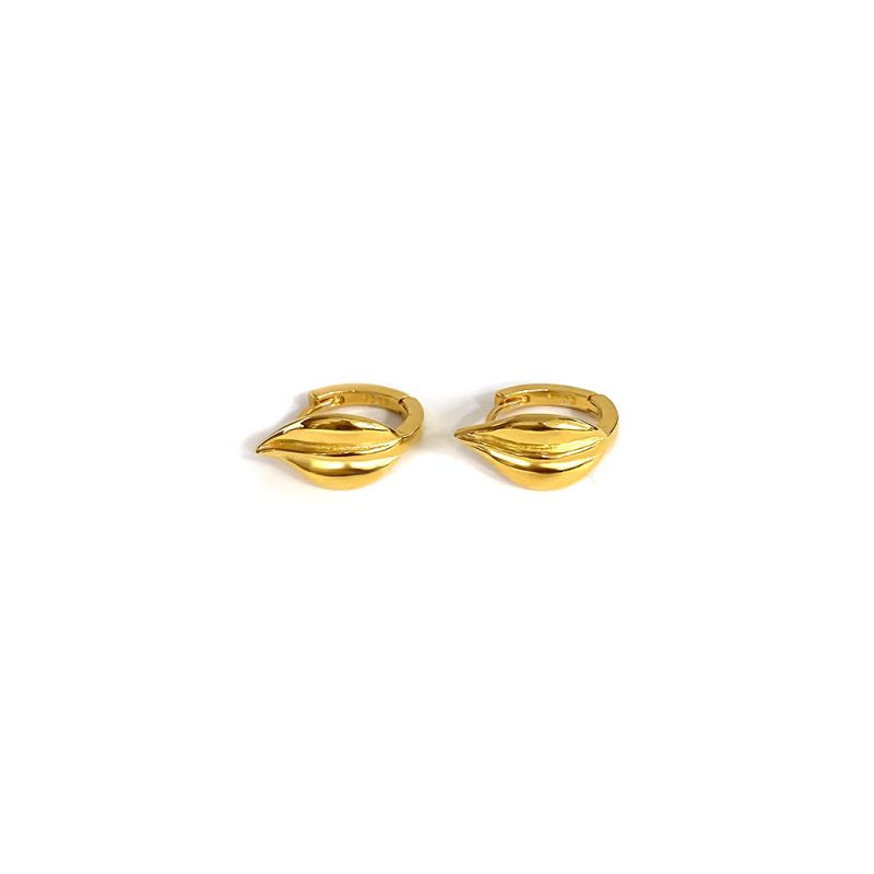 Pendientes De Hoja De Plata