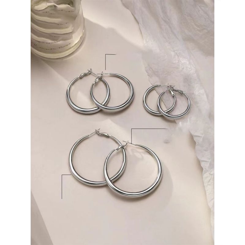 Pendientes Redondos De Plata