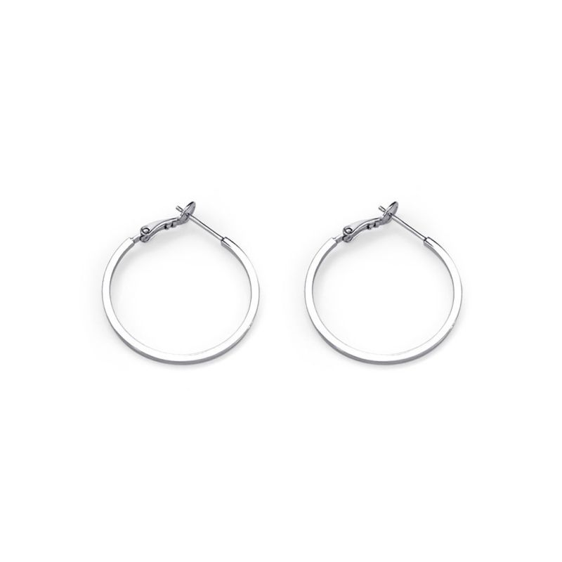 Pendientes Redondos De Plata