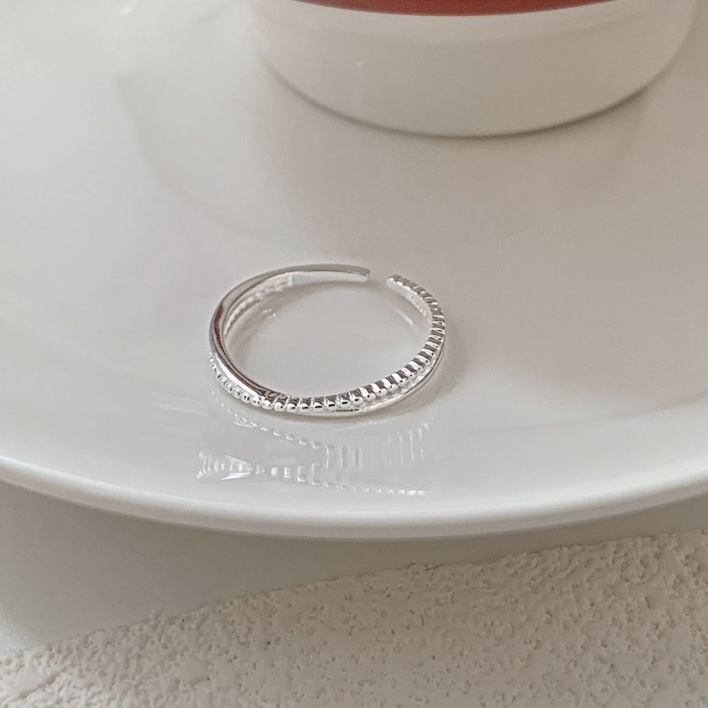 Anillo Abierto Con Cruz De Plata