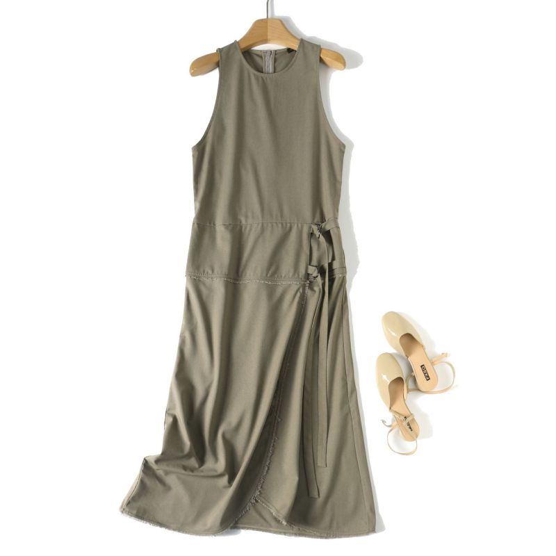 Vestido Largo De Lino Sin Mangas