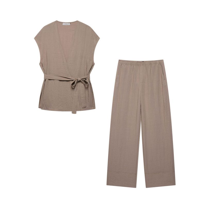 Jacket Sleeveless Vest With Laces