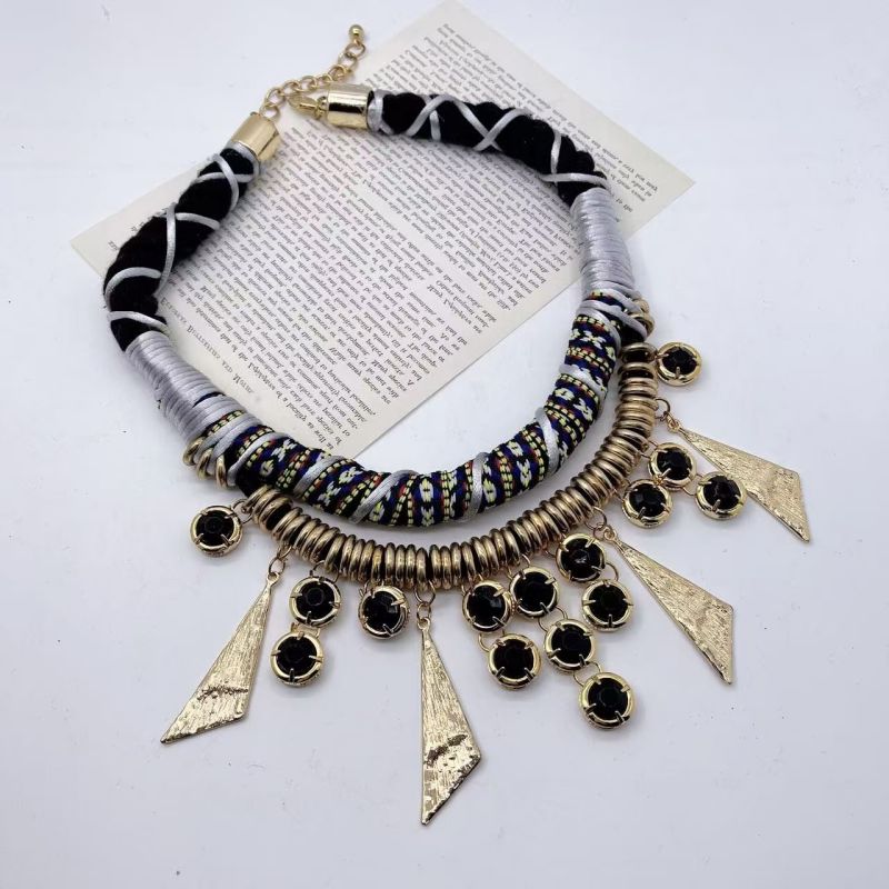 Gold Alloy Geometric Collar