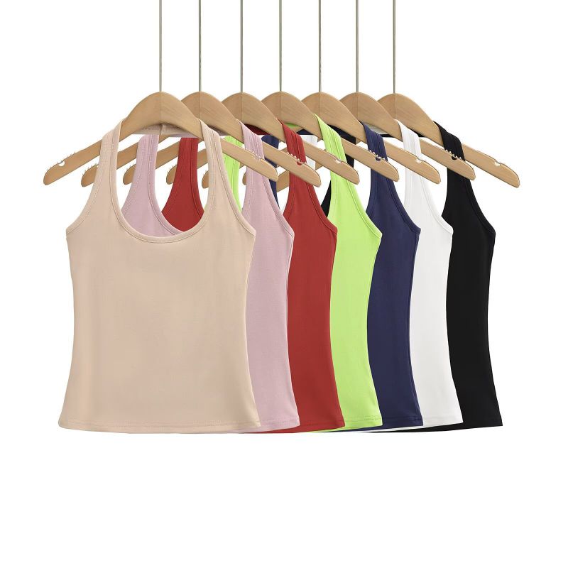 Black U-neck Halter Top