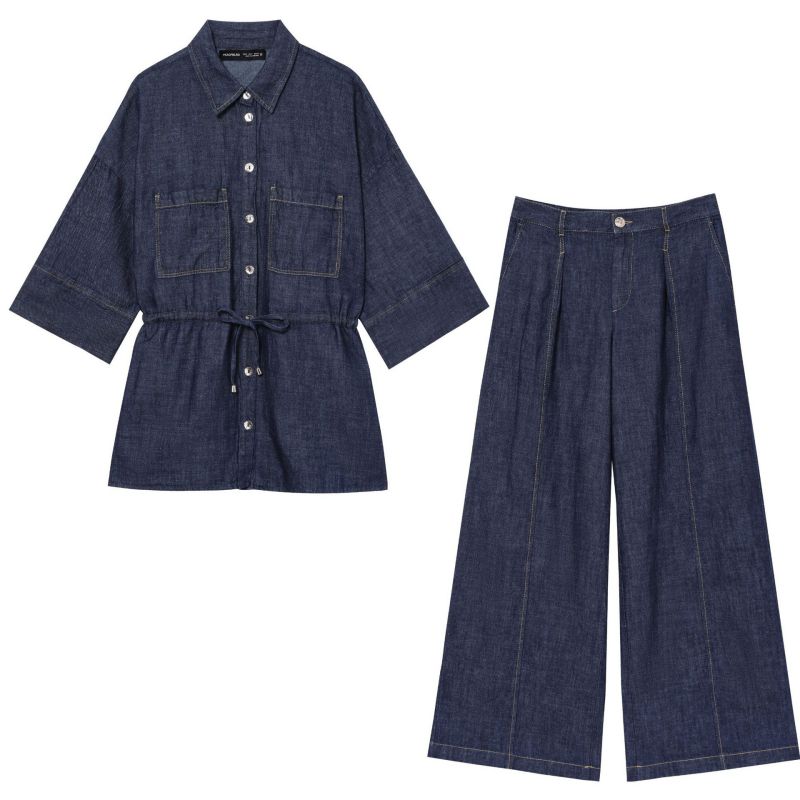 Pantalones Vaqueros Microplisados