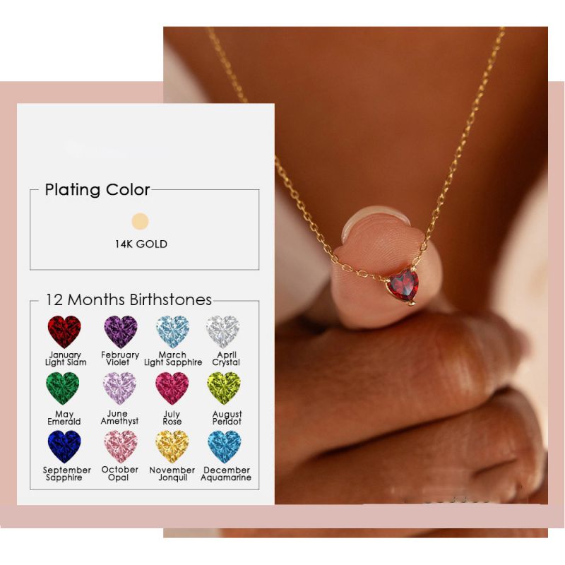Collar De Corazón De Diamantes
