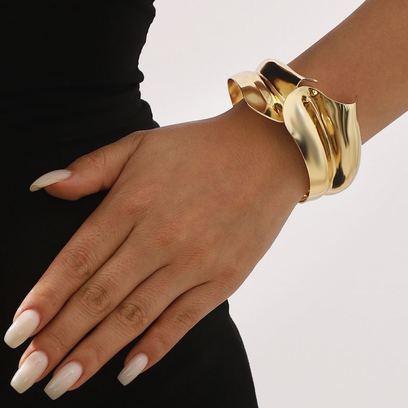 Pulsera De Resorte Lisa Irregular