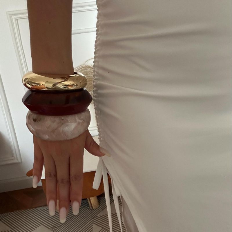 Pulsera Redonda De Resina