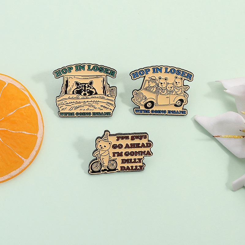 Brooch 1# Alloy Cartoon Raccoon Brooch
