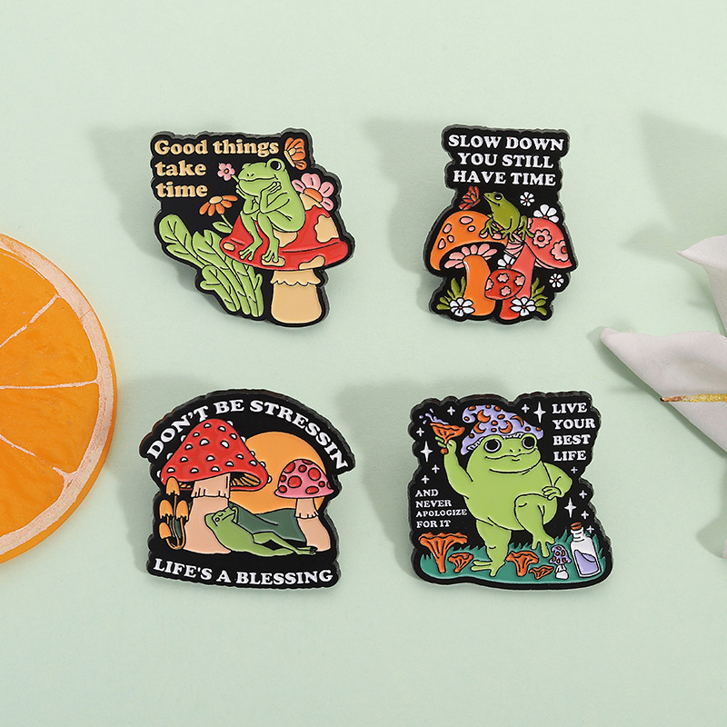 Broche De Rana De Dibujos Animados