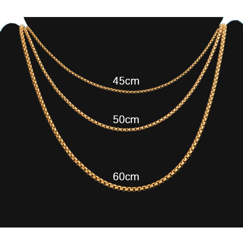 Steel Titanium Steel Geometric Chain Diy Necklace