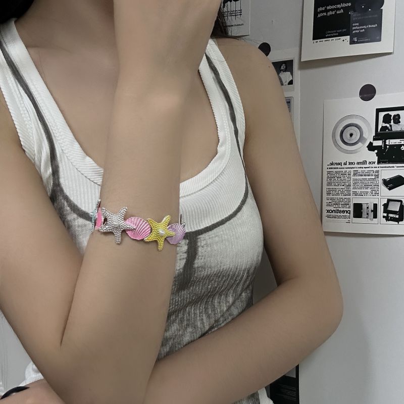 Pulsera De Aleación De Concha De Estrella De Mar