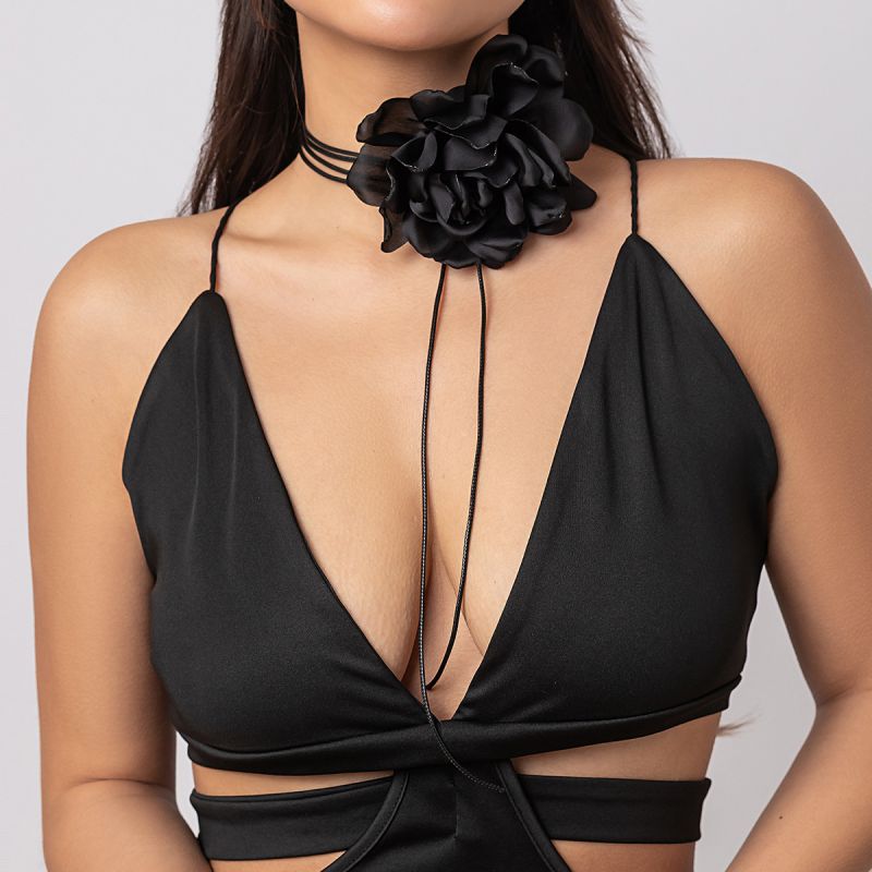 Collar De Flores De Tela