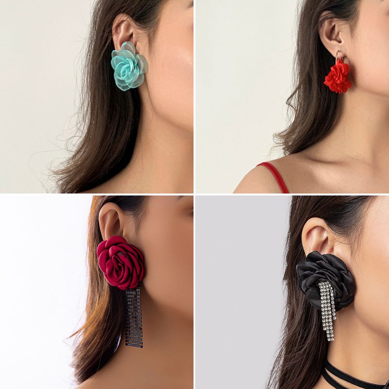 Pendientes De Flores De Aleación
