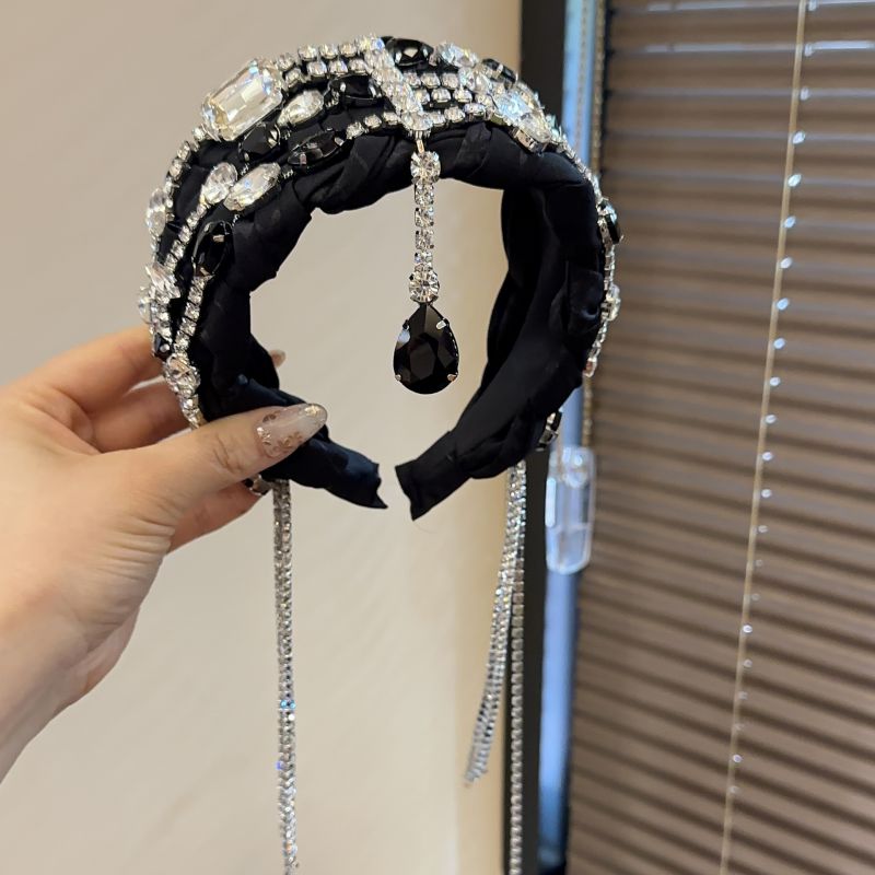 Diadema Con Borlas De Diamantes De Imitación